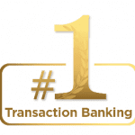 Retains its #1 Global Leadership position in Transaction Bankingin a highly competitive segment